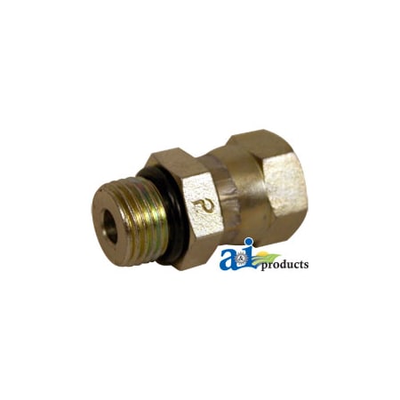 A & I Products Female NPT Swivel X Male ORB Straight Adapter 3.75" x4" x2" A-43D11